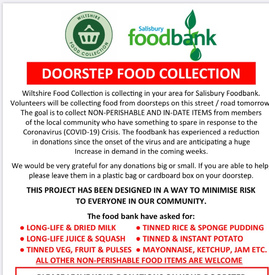 Wiltshire Food Collection - Community Doorstep Food Collections ...