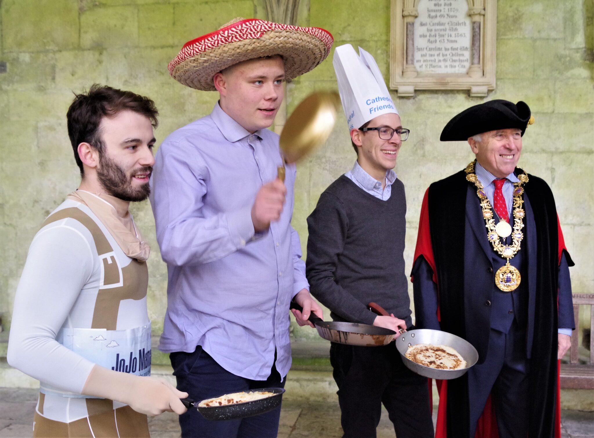 The legendary International Pancake Race 2024! Salisbury Foodbank